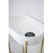 Умивальник на стільницю Omnires Ovo M+ 55x36 см, білий матовий (OVOUNBM)