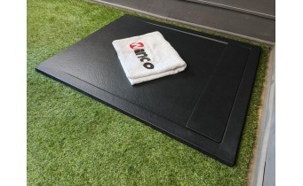 Душовий піддон, камяний Radaway Teos F 150x80 см, чорний (HTF15080-54)