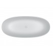 Ванна овальна Riho Oval окремостояча 160x72 см, з литого мармуру (BS67)