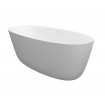 Ванна овальна Riho Oval окремостояча 160x72 см, з литого мармуру (BS67)