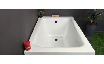 Ванна маленька, акрилова Besco Talia / Талія 120x70 см, пряма, мала ванна (WAT-120-PK)