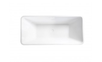 Окремостояча акрилова ванна Besco Evita 160x80 з сифоном click / clack, білий (WAS-160-EBI)