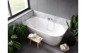Окремостояча акрилова ванна Besco Zoya 170x80 L з сифоном click / clack, чорний (WAS-170-ZLC) Окремостояча акрилова ванна Besco Zoya 170x80 L з сифоном click / clack, чорний (WAS-170-ZLC)
