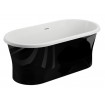 Ванна Polimat Amona New 150х75 чорна + ніжки (00058)