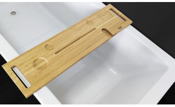 Бамбукова полиця для ванни Besco Coma 85x22 см (PW-CO-85)