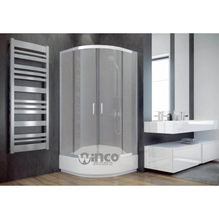Душова кабіна Besco Modern 90x90x165, скло з ефектом морозу (MP-90-165-M)