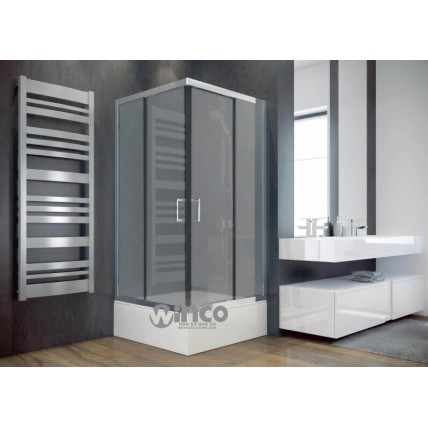 Душова кабіна Besco Modern 90x90x165, скло з ефектом морозу (MK-90-165-M)