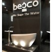 Окремостояча кам'яна ванна Besco Keya Glam 165x70, срібна з сифоном click / clack (WMD-165-KS) Окремостояча кам'яна ванна Besco Keya Glam 165x70, срібна з сифоном click / clack (WMD-165-KS)