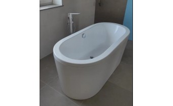 Ванна овальна окремостояча акрилова Besco Victoria 160x75, біла (WKV-160-WO)