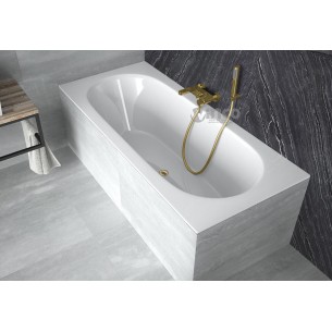 Акрилова ванна Besco Vitae Slim + 160x75, пряма + сифон золотий (WAV-160-SZ+) Акрилова ванна Besco Vitae Slim + 160x75, пряма + сифон золотий (WAV-160-SZ+)
