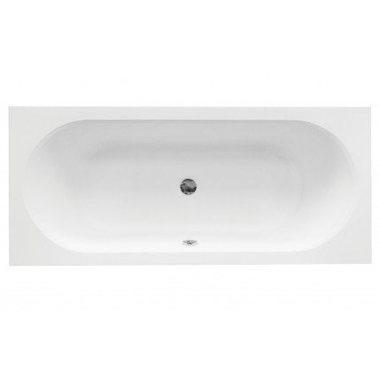 Ванна акрилова пряма, овальна в середині Besco Vitae / Вітає 170x75 см (WAV-170-PK)