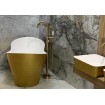 Окремостояча кам'яна ванна Besco Viya Glam 160x70, золота з сифоном click / clack (WMD-160-VZ) Окремостояча кам'яна ванна Besco Viya Glam 160x70, золота з сифоном click / clack (WMD-160-VZ)