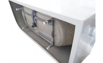 Окремостояча акрилова ванна Besco Zoya 150x75 L з сифоном click / clack, білий (WAS-150-ZLB)