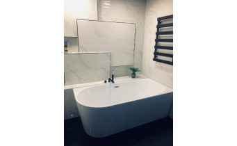 Окремостояча акрилова ванна Besco Zoya 170x80 R з сифоном click / clack, хром (WAS-170-ZP)