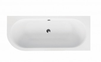 Ванна акрилова Besco Avita / Авіта 170x75 см, R - права, асиметрична, Правостороння, заокруглений кут (WAV-170-NP)