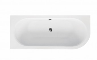 Ванна акрилова Besco Avita Slim 170x75 L, асиметрична, торець бортика 15 мм (WAV-170-NLS)