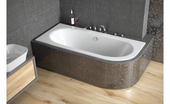 Ванна акрилова Besco Avita Slim 170x75 L, асиметрична, торець бортика 15 мм (WAV-170-NLS) Ванна акрилова Besco Avita Slim 170x75 L, асиметрична, торець бортика 15 мм (WAV-170-NLS)