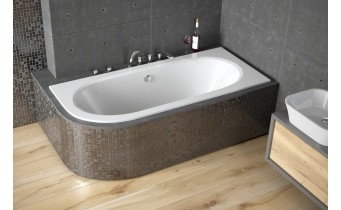 Ванна акрилова Besco Avita Slim 170x75 R, асиметрична, торець бортика 15 мм (WAV-170-NPS) Ванна акрилова Besco Avita Slim 170x75 R, асиметрична, торець бортика 15 мм (WAV-170-NPS)