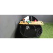 Окремостояча кам'яна ванна Besco Goya 142x62xs, чорна з сифоном click / clack, чорний (WMD-140-GBB)