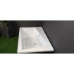 Ванна акрилова Besco Infinity 170x110 см L, Лівостороння, асиметрична, із зручним місцем для ніг, засобів гігієни, функціональною полицею, з функцією врізки змішувача на борт (WAI-170-NL)