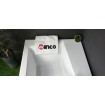 Ванна акрилова Besco Infinity 170x110 см L, Лівостороння, асиметрична, із зручним місцем для ніг, засобів гігієни, функціональною полицею, з функцією врізки змішувача на борт (WAI-170-NL)