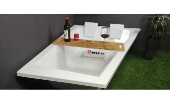 Ванна акрилова для двох осіб Besco Intima Duo 170x125 L, Лівостороння, асиметрична, для пари - велика (WAID-170-NL)