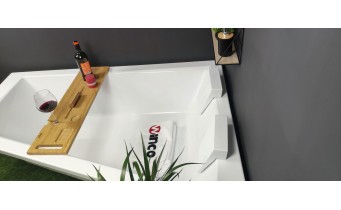 Ванна акрилова для двох осіб Besco Intima Duo 170x125 L, Лівостороння, асиметрична, для пари - велика (WAID-170-NL)