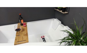 Ванна акрилова для двох осіб Besco Intima Duo 170x125 L, Лівостороння, асиметрична, для пари - велика (WAID-170-NL)