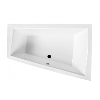 Ванна акрилова для двох осіб Besco Intima Duo 180x125 см R, Правостороння, асиметрична, для пари (WAID-180-NP)