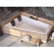 Ванна акрилова для двох осіб Besco Intima Duo Slim 170x125 L, асиметрична, торець бортика 15 мм (WAID-170-SL)