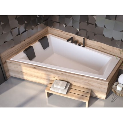 Ванна акрилова для двох осіб Besco Intima Duo Slim 170x125 L, асиметрична, торець бортика 15 мм (WAID-170-SL) Ванна акрилова для двох осіб Besco Intima Duo Slim 170x125 L, асиметрична, торець бортика 15 мм (WAID-170-SL)