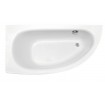 Ванна акрилова Besco Milena Premium 150x70 L, лівостороння, асиметрична + ручки (WAM-150-NLS)