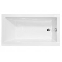 Ванна акрилова маленька Besco Modern / Модерн 120x70 см, пряма, класична, сучасна з  практичною формою, малого розміру (WAM-120-MO)