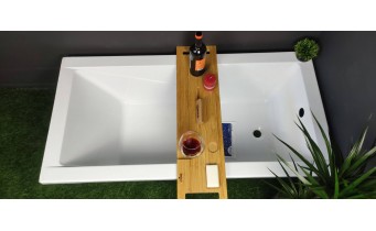 Ванна акрилова Besco Modern 130x70 сантиметрів, пряма, класична, сучасна з практичною формою, малого розміру (WAM-130-MO)