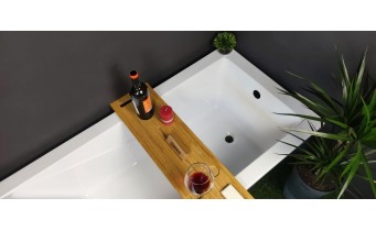 Ванна акрилова Besco Modern 130x70 сантиметрів, пряма, класична, сучасна з практичною формою, малого розміру (WAM-130-MO)