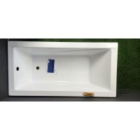 Ванна акрилова маленька Besco Modern / Модерн 120x70 см, пряма, класична, сучасна з  практичною формою, малого розміру (WAM-120-MO)