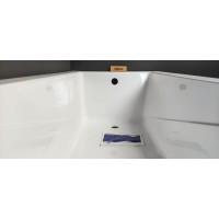 Ванна акрилова маленька Besco Modern / Модерн 120x70 см, пряма, класична, сучасна з  практичною формою, малого розміру (WAM-120-MO)