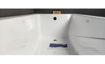 Ванна акрилова Besco Modern 130x70 сантиметрів, пряма, класична, сучасна з практичною формою, малого розміру (WAM-130-MO)