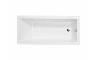 Ванна акрилова Besco Modern Slim 160x70, пряма, торець бортика 15 мм (WAM-160-SL)
