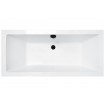 Ванна акрилова Besco Quadro Slim 180x80, пряма, торець бортика 15 мм (WAQ-180-SL) Ванна акрилова Besco Quadro Slim 180x80, пряма, торець бортика 15 мм (WAQ-180-SL)