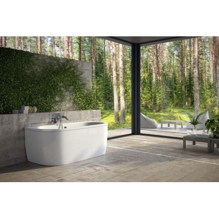 Ванна окремостояча Besco Vista 150x75, біла (WKV-150-WS)
