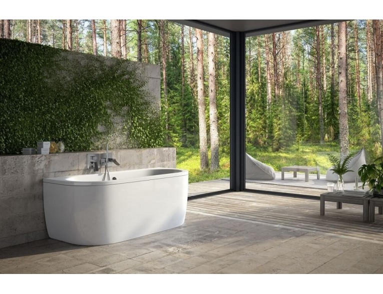 Ванна окремостояча Besco Vista 150x75, біла (WKV-150-WS)