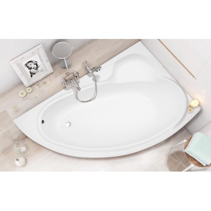 Ванна акрилова Besco Bianka 150x95 R, асиметрична (WAB-150-NP)