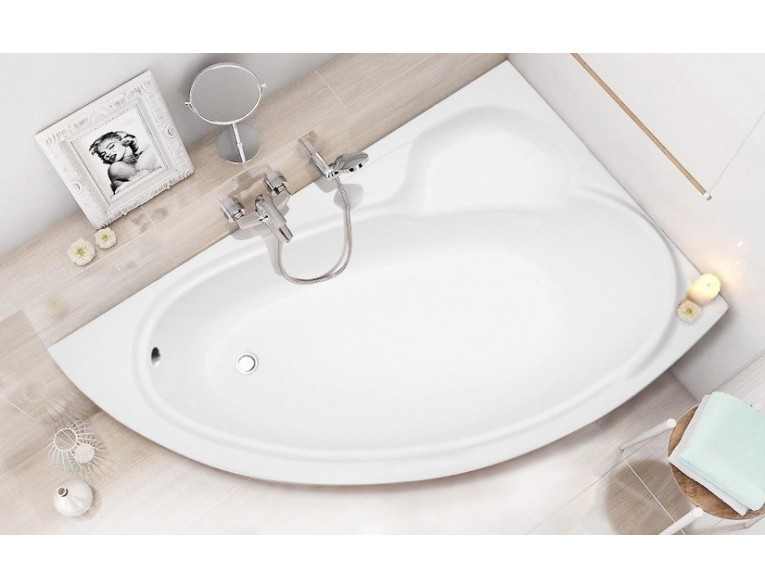 Ванна акрилова Besco Bianka 150x95 R, асиметрична (WAB-150-NP)
