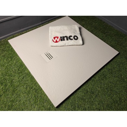 Душовий піддон з каменю Kyntos C 80x80 см бежевий, cashmere (HKC8080-84)