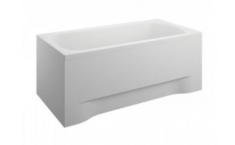 Акрилова пряма ванна Polimat Classic 180x80 см, з передньою та бічною панелями + ніжки з кріпленням + сифон (система зливу) (00440PS)