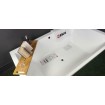 Ванна велика на двох, акрилова Crown LUX 190x120 см, прямокутна, дуо ванна, кутова + 2 два чорні підголівники Ванна велика на двох, акрилова Crown LUX 190x120 см, прямокутна, дуо ванна, кутова + 2 два чорні підголівники