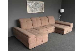 Кутовий диван п-подібний, розкладний Denver P2 / Денвер П2, 170x353x170 см, 3,5 - метри, світло-коричневий