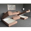 Кутовий диван п-подібний, розкладний Denver P2 / Денвер П2, 170x353x170 см, 3,5 - метри, світло-коричневий