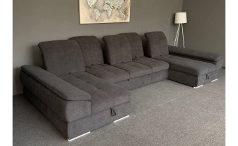 Кутовий диван розкладний ВІКОМеблі Denver P3 / Денвер П3, графітовий (Viko116-DenverP3)